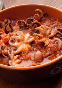 Polipetti e fagioli rossi