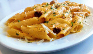 Crema di zucca e salsiccia