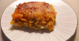 Sartù di riso con crema di zucca, salsiccia