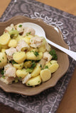 Merluzzo con patate e olive verdi