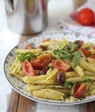 pasta all’insalata con scaglie rugola e pomodorini