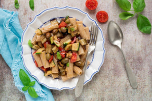 Pasta integrale all’insalata con verdure grigliate