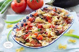 Farfalle integrali bresaola, scaglie e pomodorini