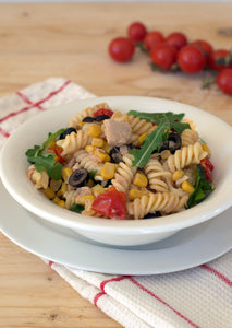 Pasta fredda con rucola pomodoro e tonno