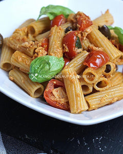 Pasta integrale pomodoro fresco e tonno