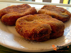 Peperoni imbottiti con salame e formaggio