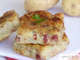 Gateau di patate con salame e provola