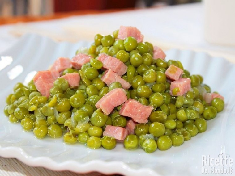 Piselli e pancetta