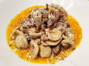 Orecchiette funghi e salsiccia