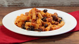 Olive e capperi con salsiccia sbriciolata