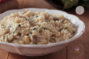 Risotto crema di melanzane e scamorza