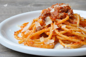 Bucatini pomodorini e salsiccia