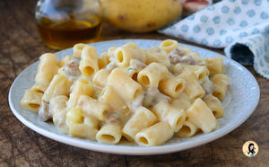 Pasta crema di patate e salsiccia