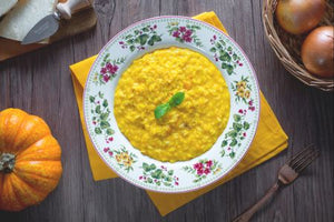 Riso crema di zucca e provola