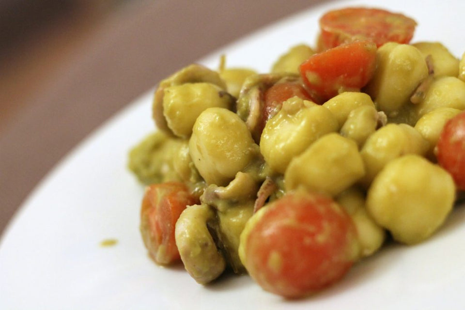 Gnocchi pomodorini e calamari
