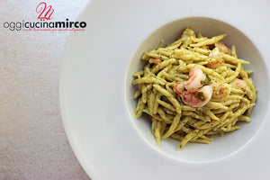 Pesto e gamberetti