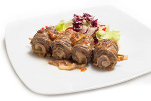 Involtini di vitello cotto e formaggio