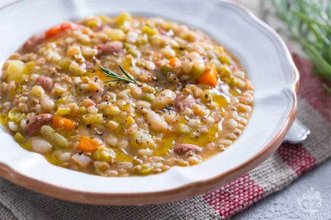 Zuppa di farro con verdure