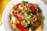 Pasta fredda cotto, pomodori, mais