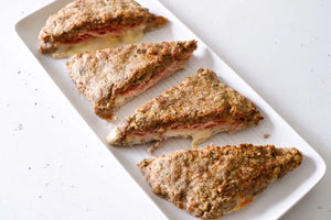 Tramezzino di carne cotto e formaggio
