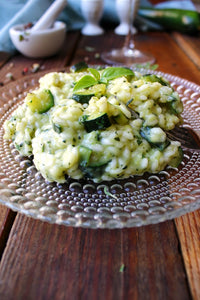 Riso zucchine e mozzarella