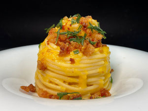Pasta crema di zucca e carne macinata