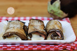 Involtini di melanzane con cotto e formaggio